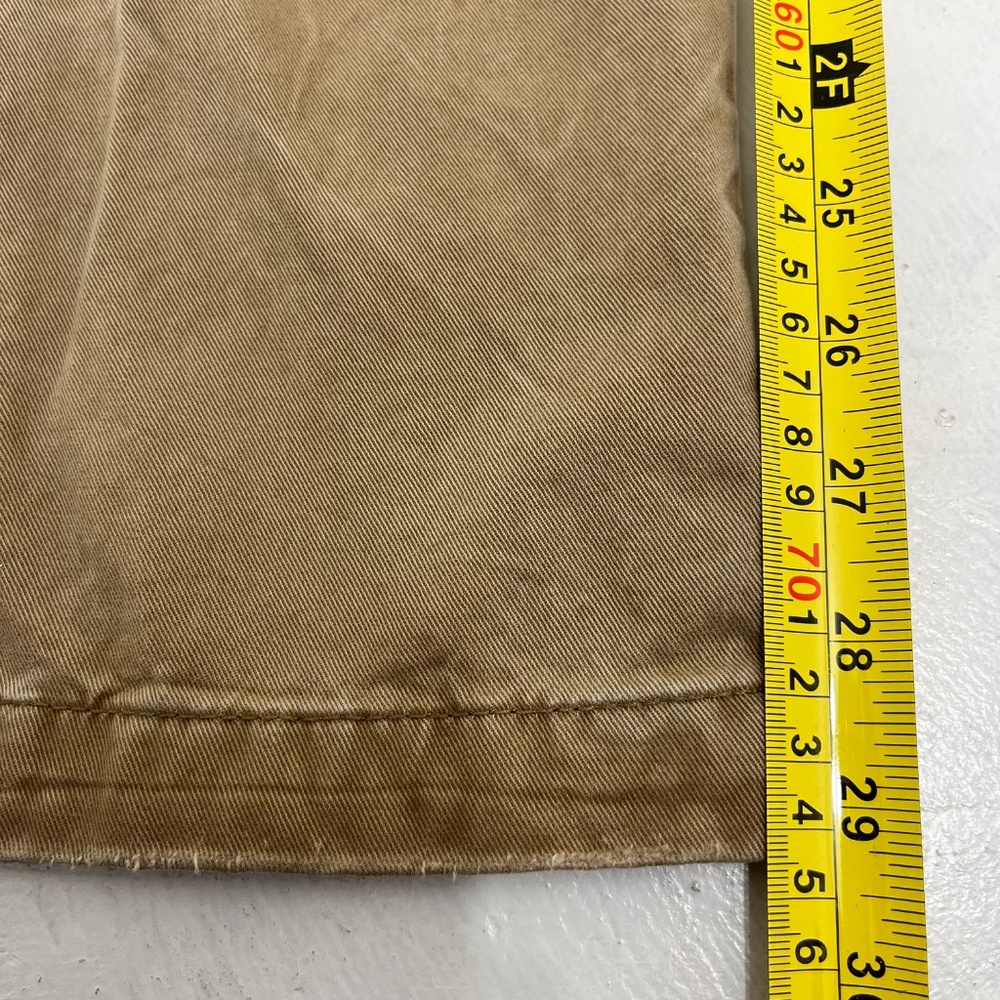 Abercrombie & Fitch Mens W29 L30 Chino Pants Brown Button Fly Mid Rise Trousers - Picture 11 of 12